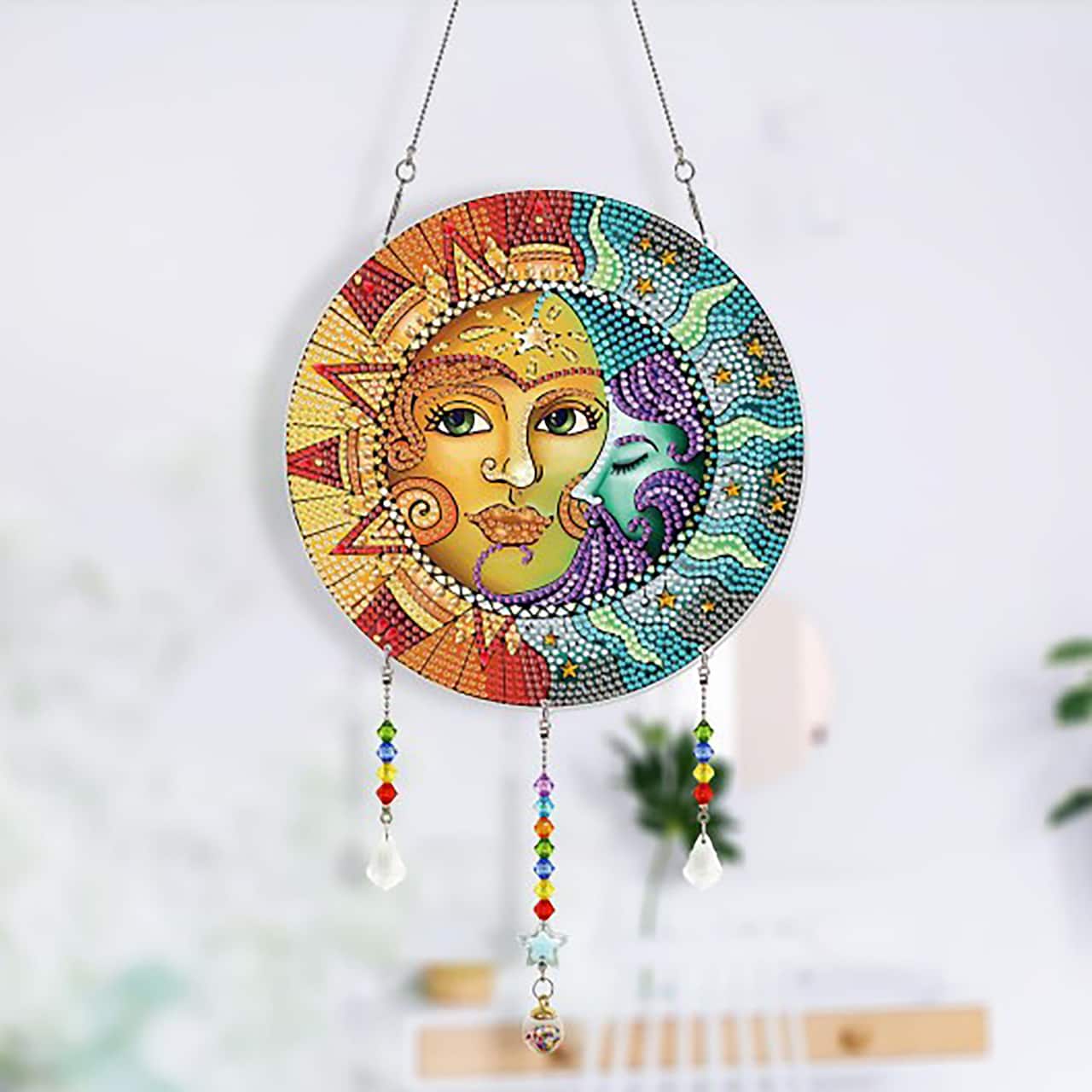 Sparkly Selections Sun and Moon Wall Hanger Diamond Painting